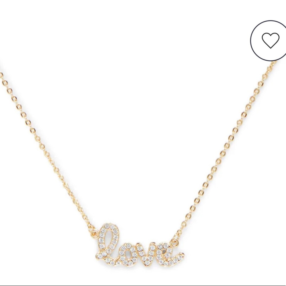 LOVE pavé necklace